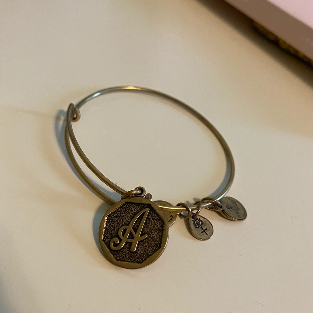 Initial “A” Alex and Ani Charm Bracelet